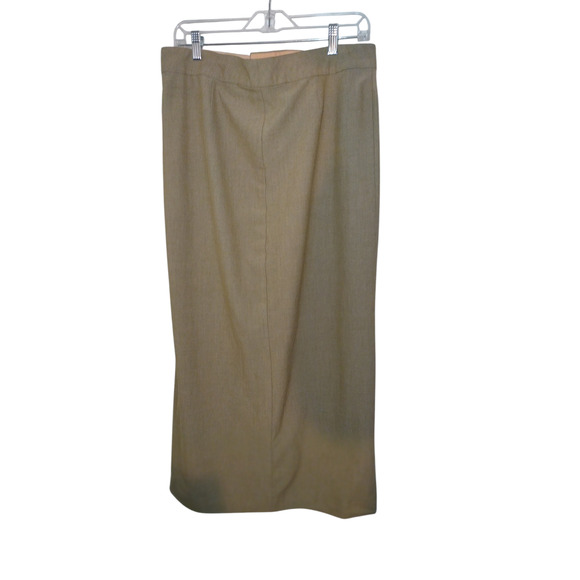 Old Navy Womens Casual High rise Front Split Stretch Maxi Skirt Tan Size 10 - Picture 4 of 10
